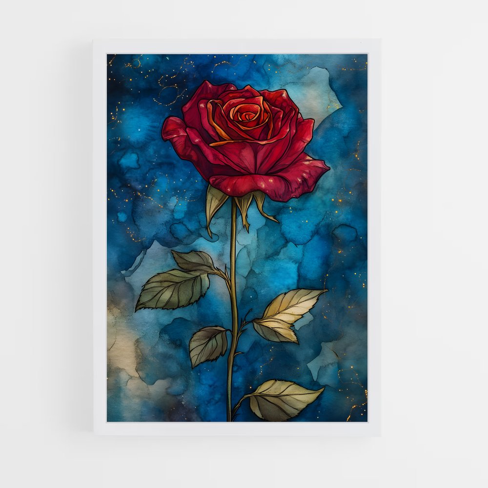 ap-red rose-2 cadre Blanc