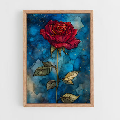 ap-red rose-2 cadre Bois clair