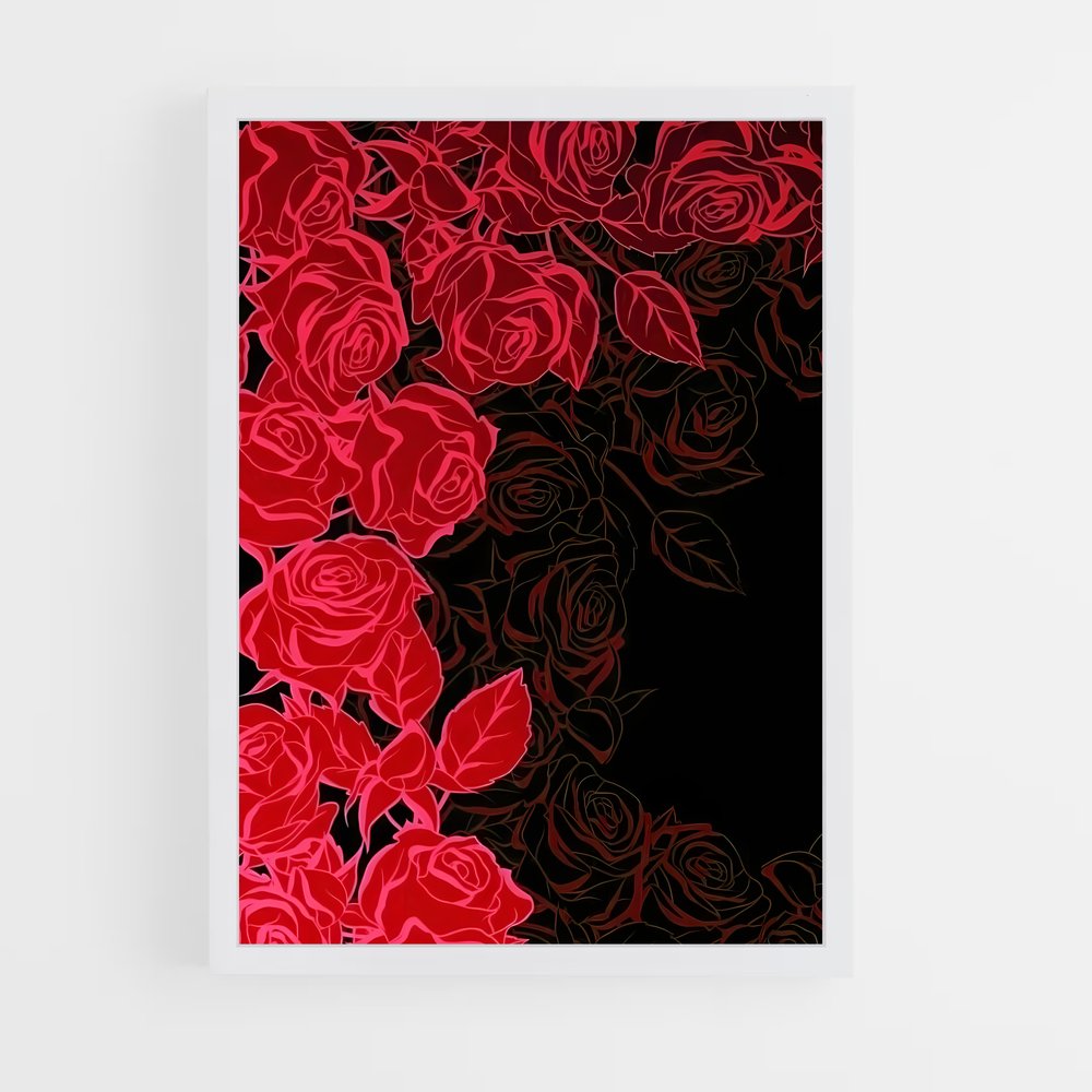 ap-red rose-3 cadre Blanc