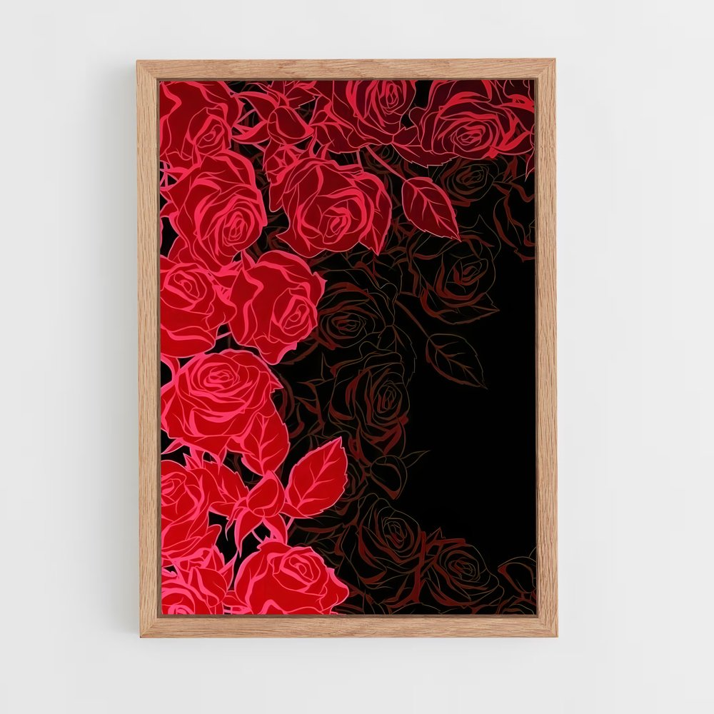 ap-red rose-3 cadre Bois clair