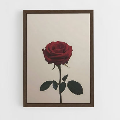 ap-red rose-4 cadre Bois foncé