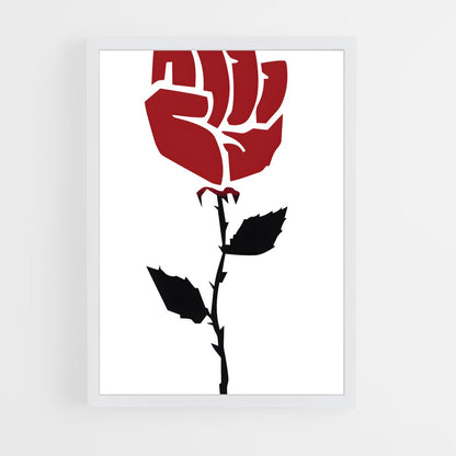 ap-red rose-5 cadre Blanc