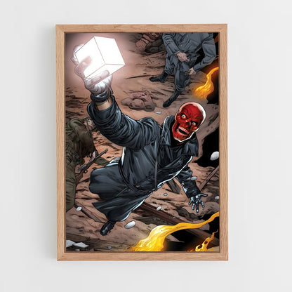 ap-red skull-1 cadre Bois clair