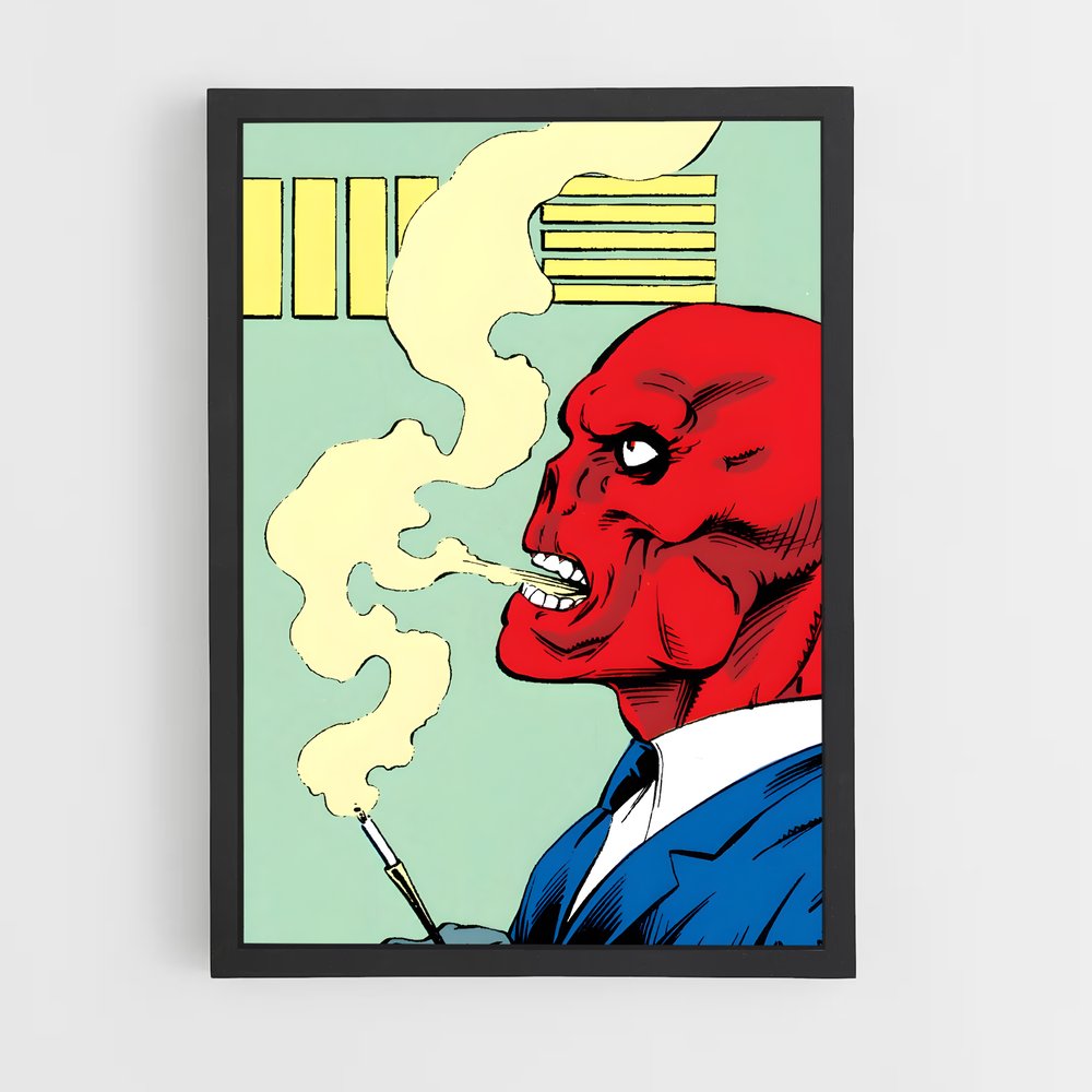 ap-red skull-10 cadre Noir