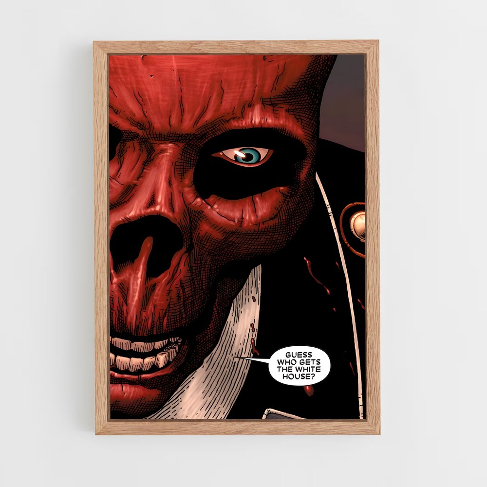 ap-red skull-12 cadre Bois clair