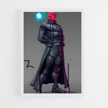 ap-red skull-13 cadre Blanc