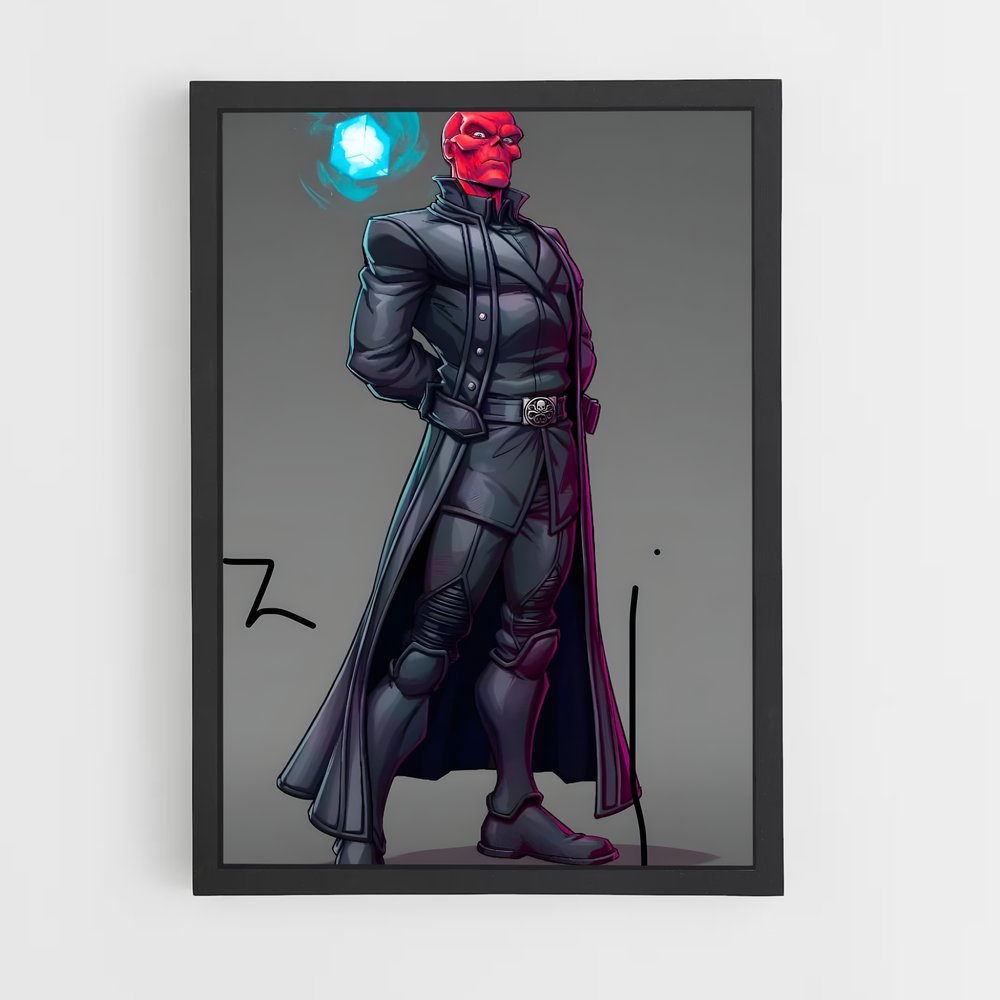 ap-red skull-13 cadre Noir