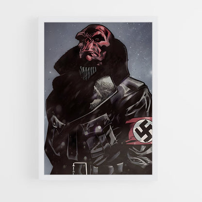 ap-red skull-2 cadre Blanc