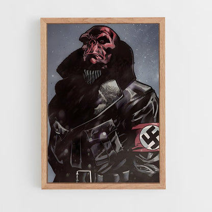 ap-red skull-2 cadre Bois clair