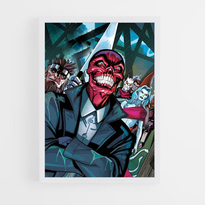 ap-red skull-5 cadre Blanc