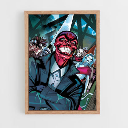 ap-red skull-5 cadre Bois clair