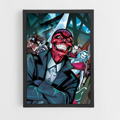 ap-red skull-5 cadre Noir
