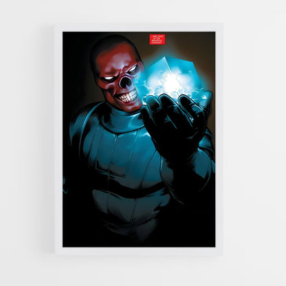 ap-red skull-7 cadre Blanc