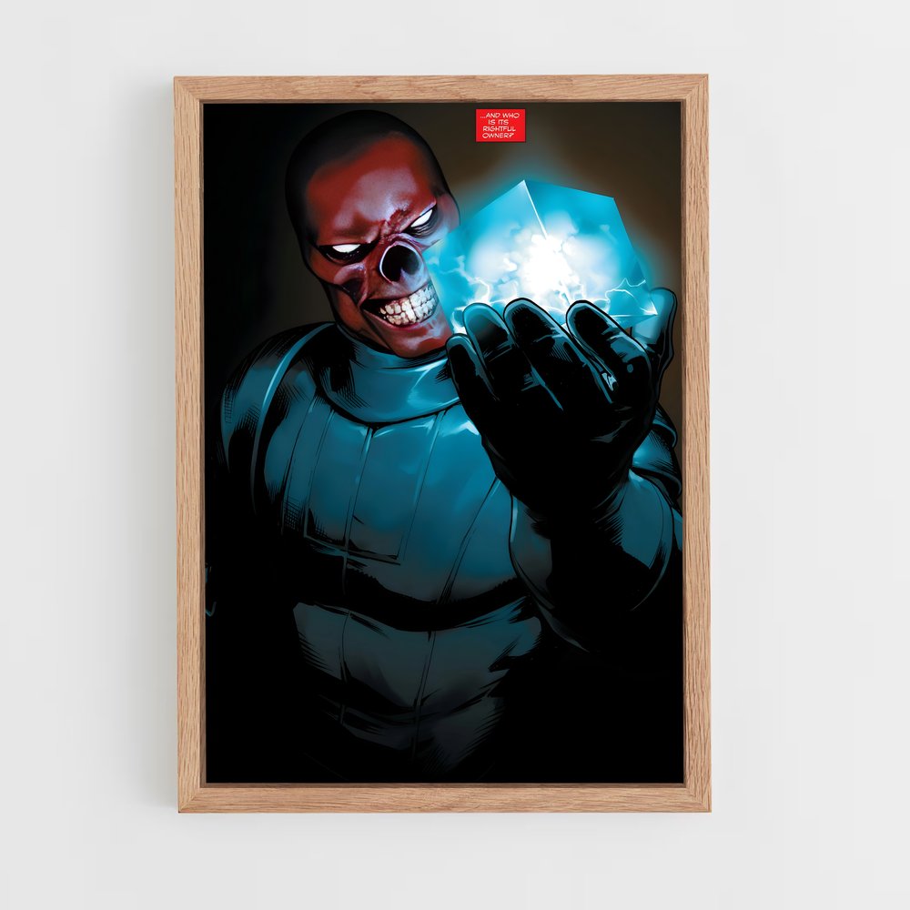 ap-red skull-7 cadre Bois clair