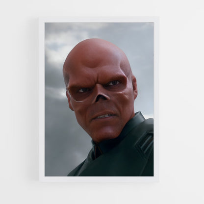 ap-red skull-8 cadre Blanc