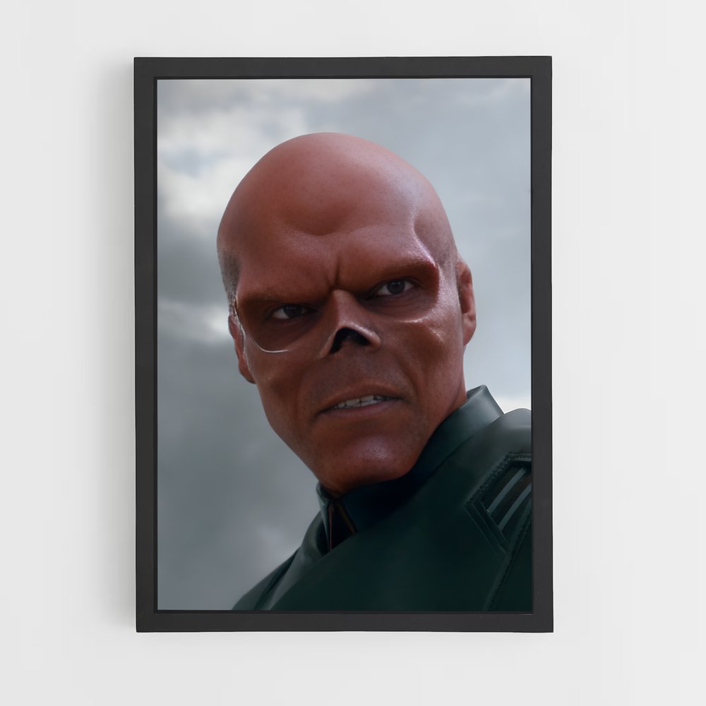 ap-red skull-8 cadre Noir