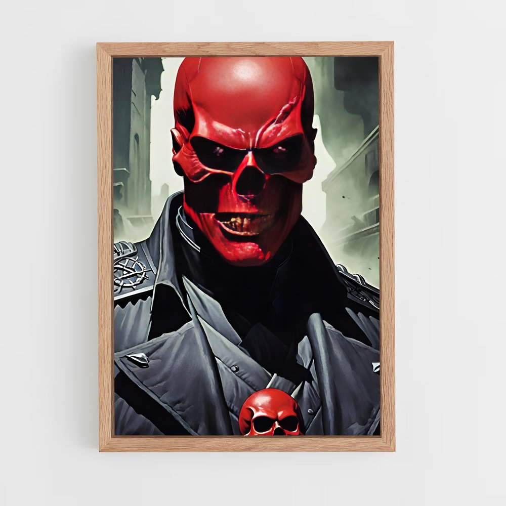 ap-red skull-9 cadre Bois clair