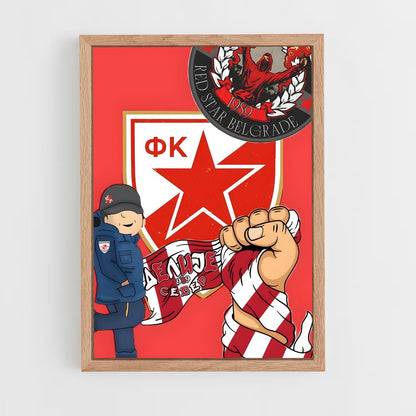ap-red star belgrade-3 cadre Bois clair