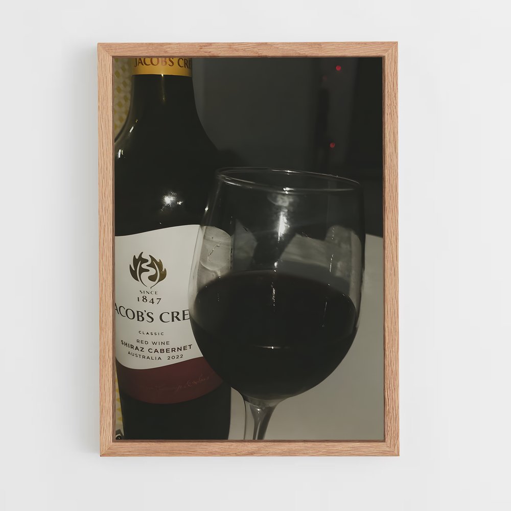 ap-red wine-1 cadre Bois clair