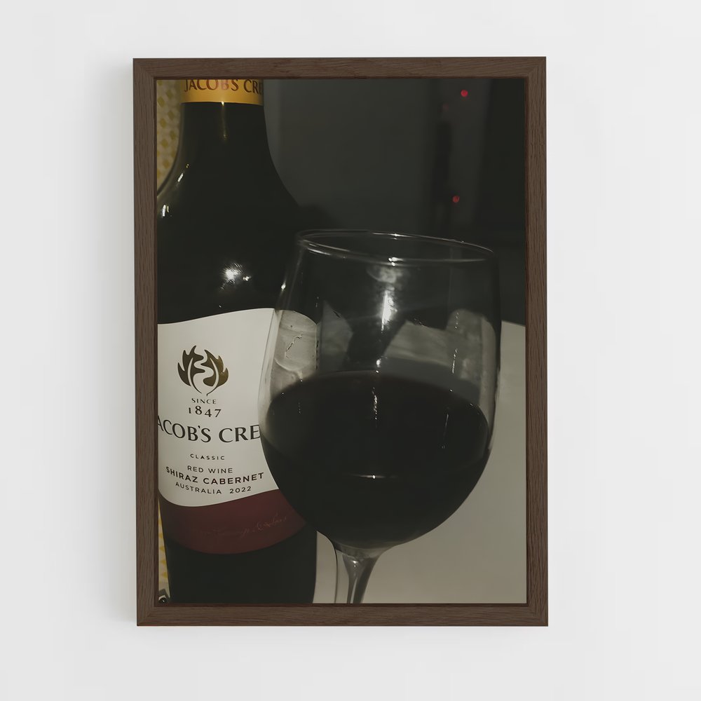 ap-red wine-1 cadre Bois foncé