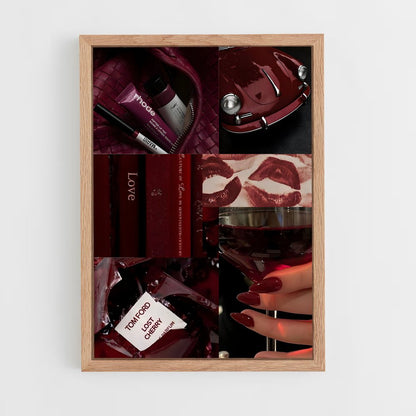 ap-red wine-11 cadre Bois clair