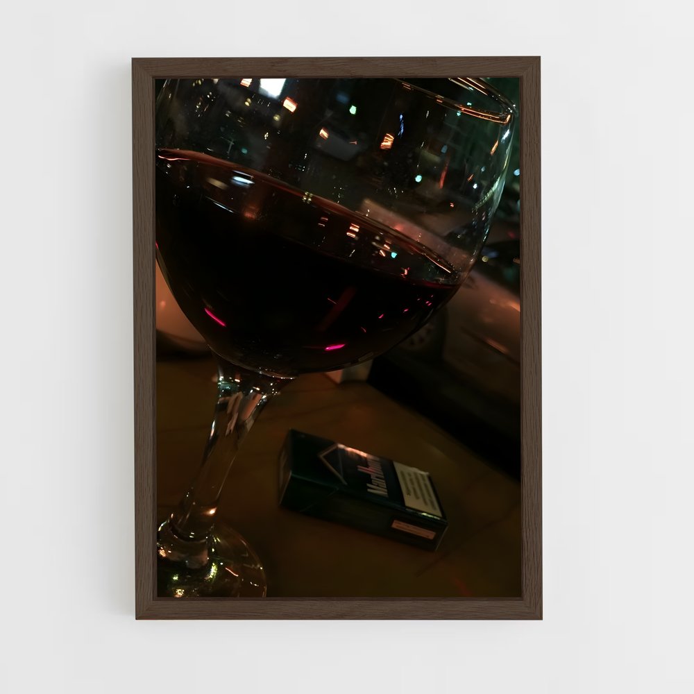 ap-red wine-13 cadre Bois foncé