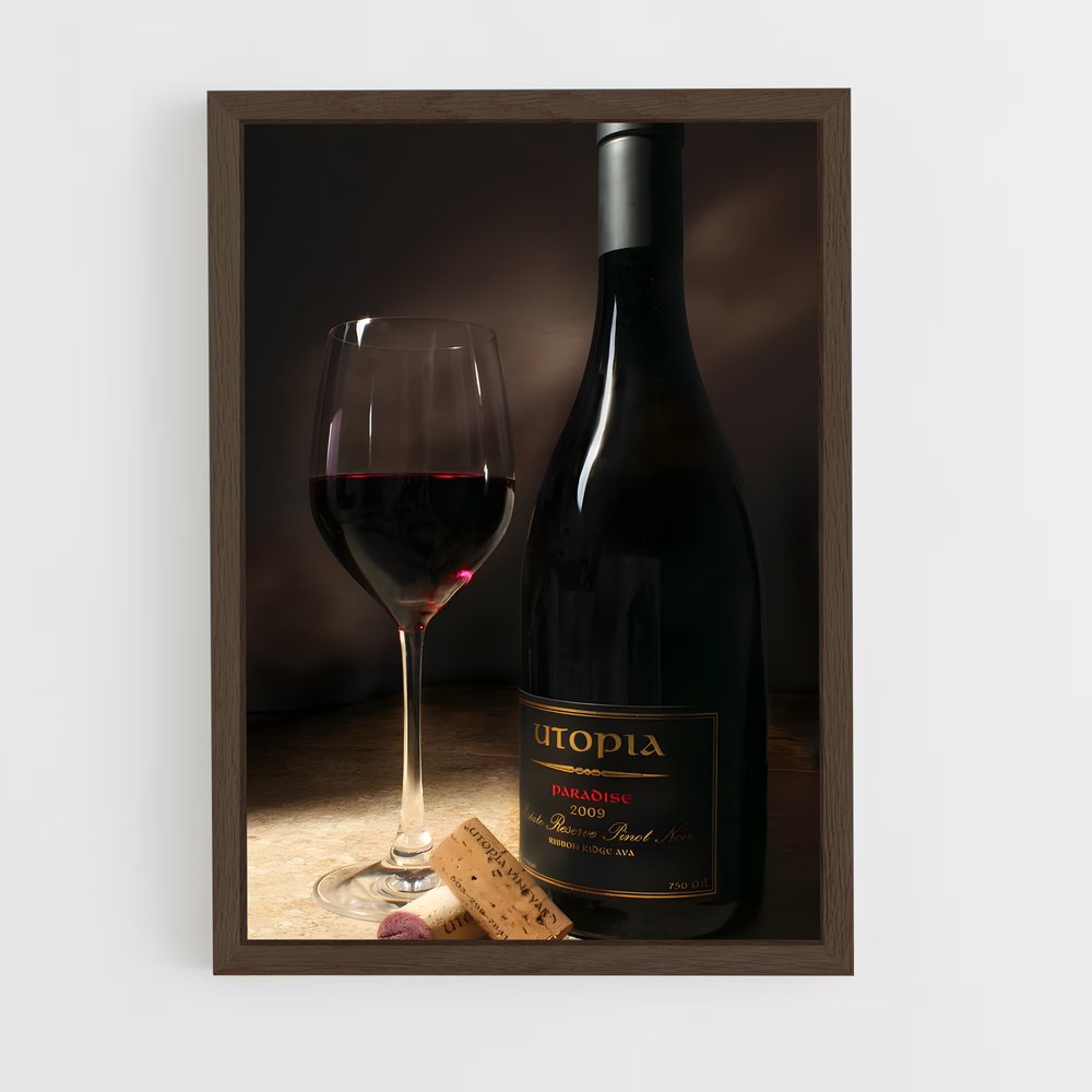 ap-red wine-14 cadre Bois foncé