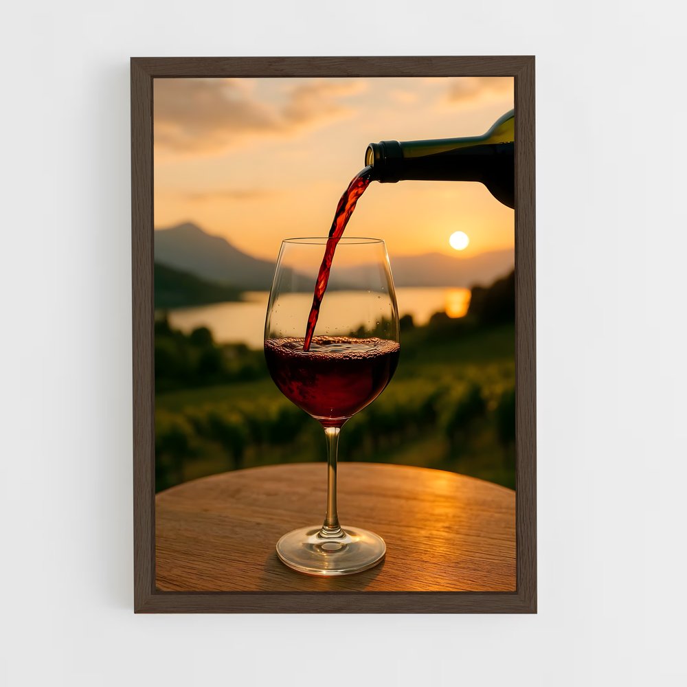ap-red wine-2 cadre Bois foncé