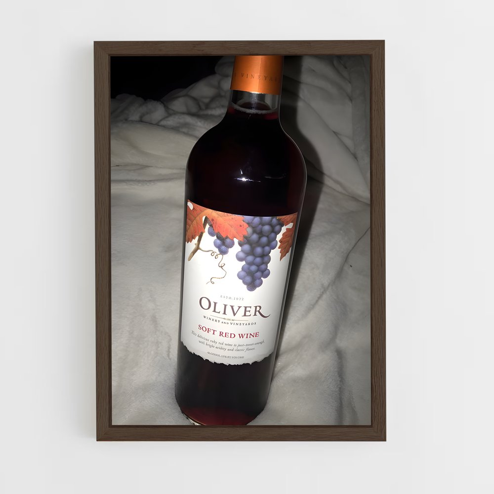 ap-red wine-3 cadre Bois foncé