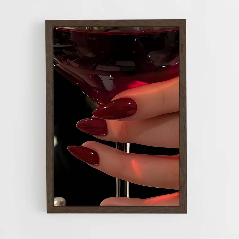 ap-red wine-5 cadre Bois foncé