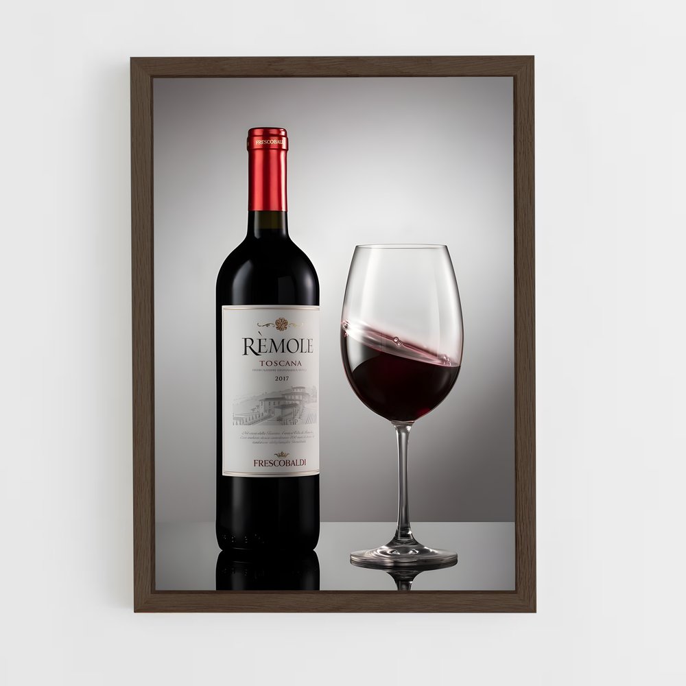 ap-red wine-9 cadre Bois foncé