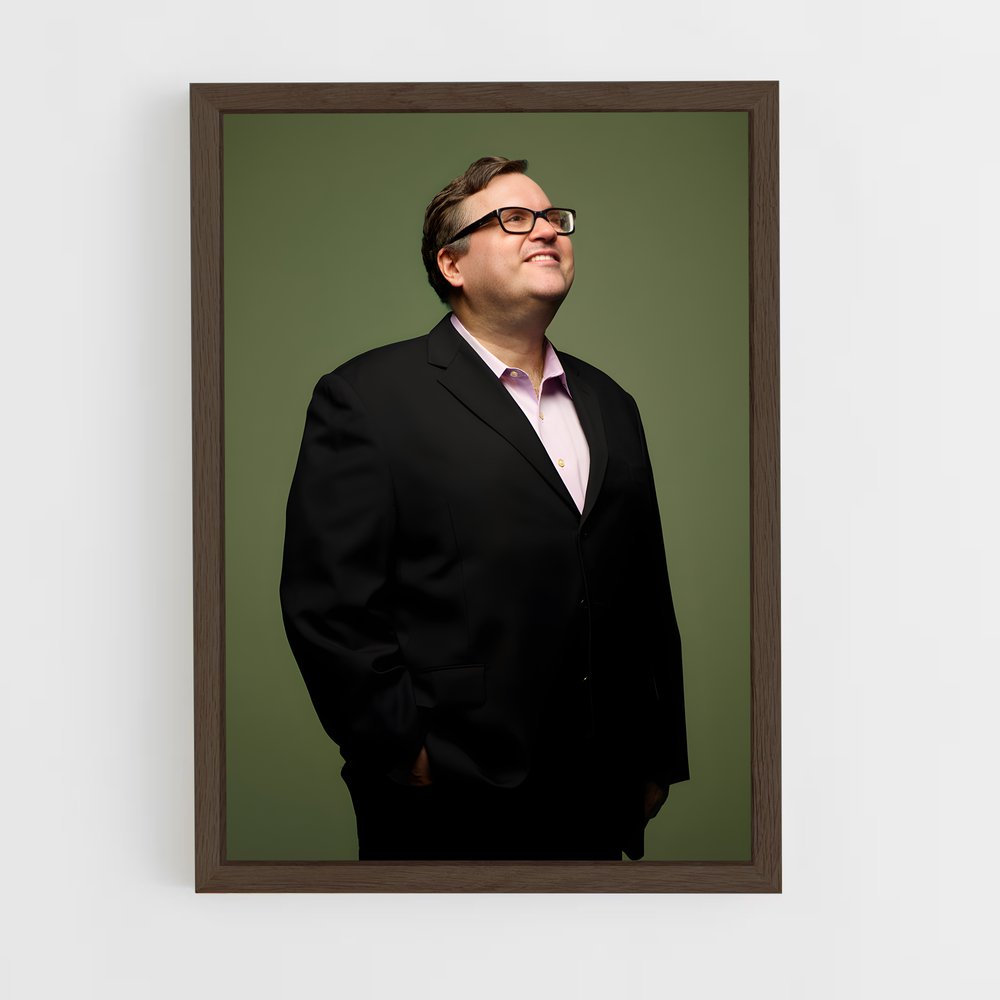 ap-reid hoffman-1 cadre Bois foncé
