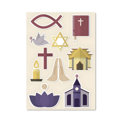 Poster Icons Spirituels