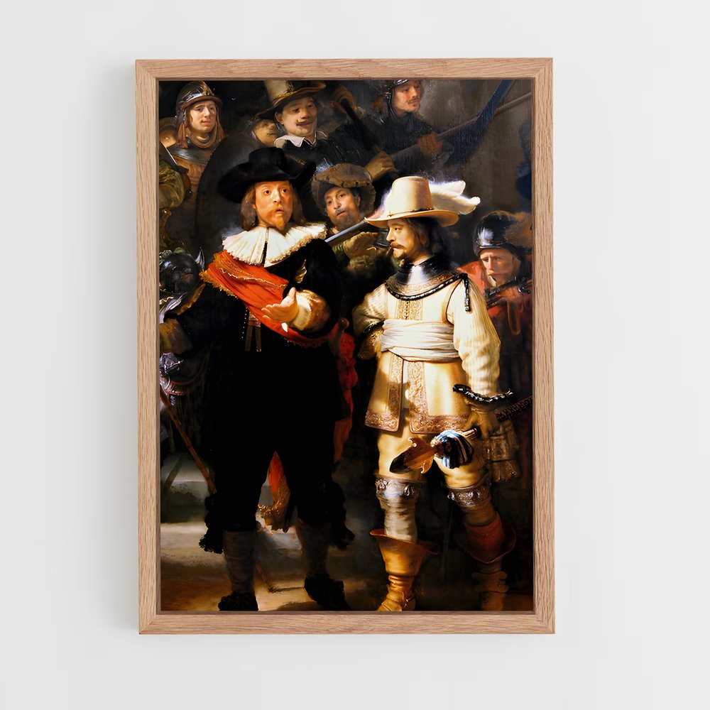 ap-rembrandt van rijn-2 cadre Bois clair