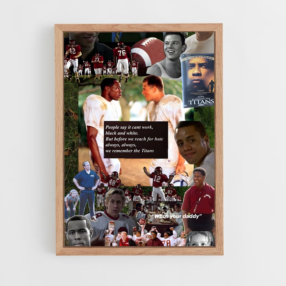 ap-remember the titans-1 cadre Bois clair