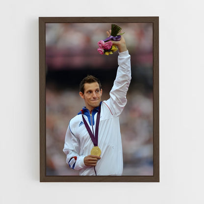 ap-renaud lavillenie-4 cadre Bois foncé