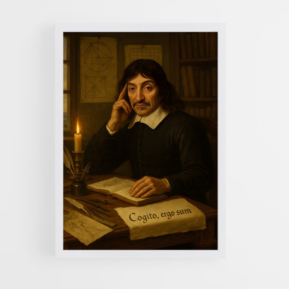 ap-rene descartes-1 cadre Blanc