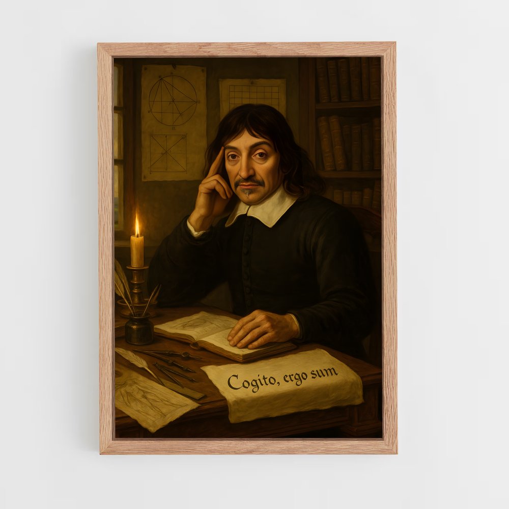 ap-rene descartes-1 cadre Bois clair