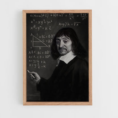 ap-rene descartes-4 cadre Bois clair
