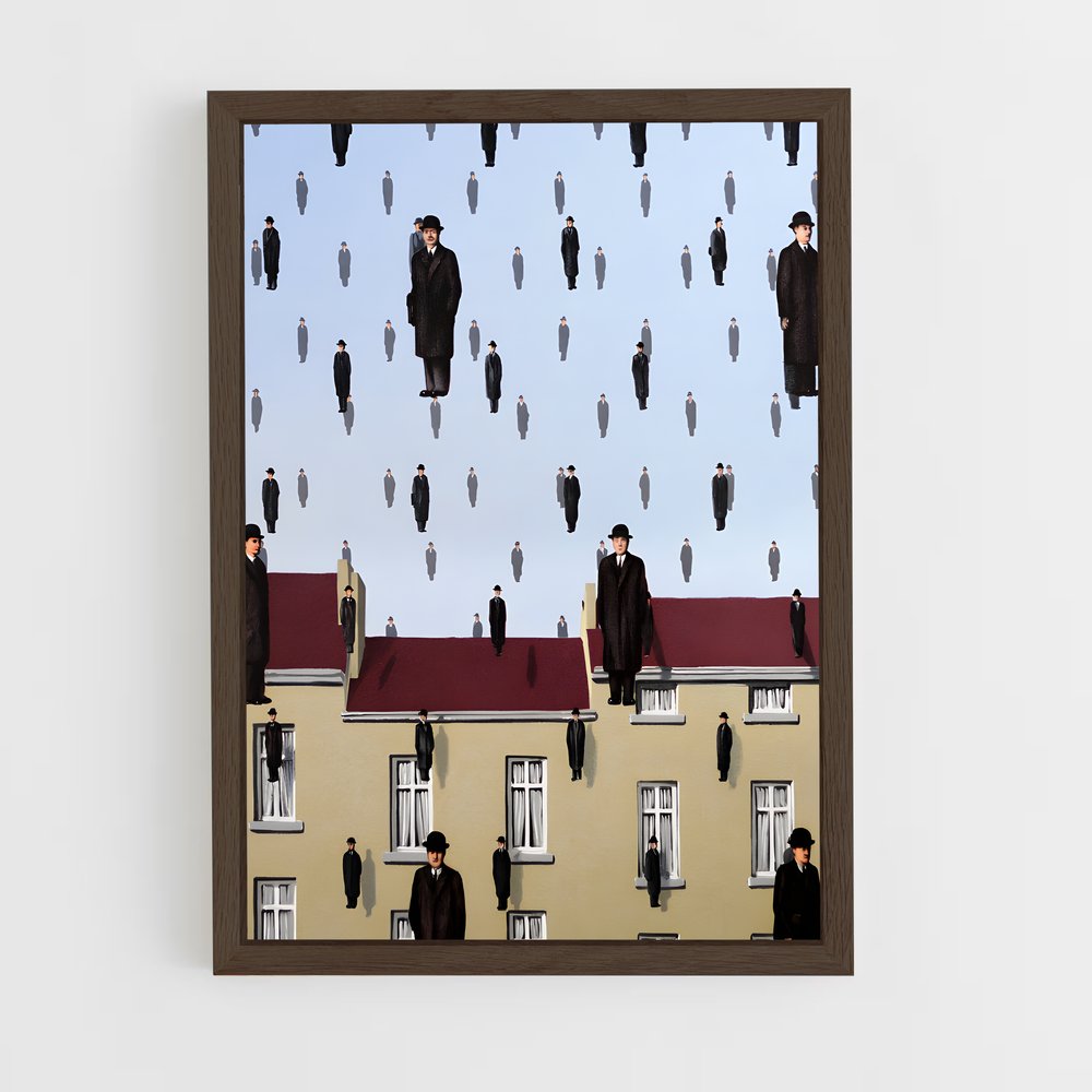 ap-rene magritte-1 cadre Bois foncé