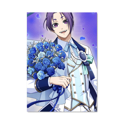 Poster L'Homme aux Roses Bleues