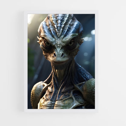 ap-reptilian alien-1 cadre Blanc