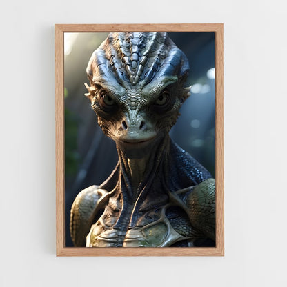 ap-reptilian alien-1 cadre Bois clair