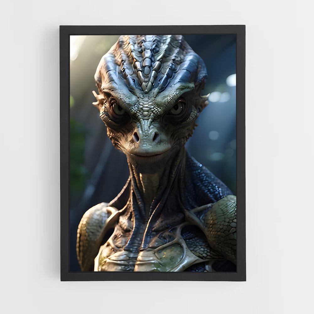ap-reptilian alien-1 cadre Noir