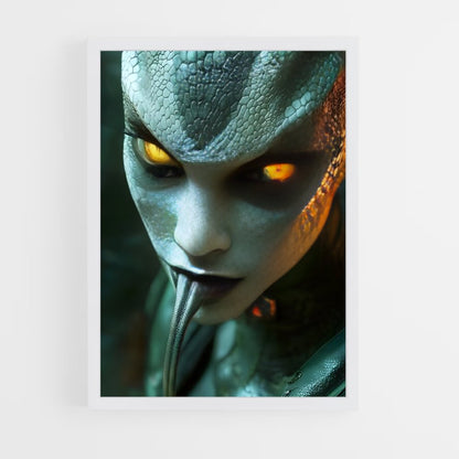 ap-reptilian alien-2 cadre Blanc