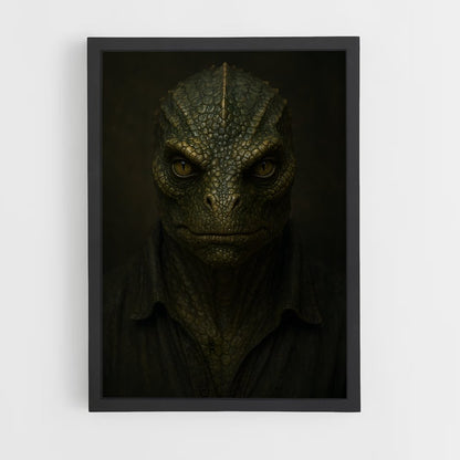 ap-reptilian alien-3 cadre Noir