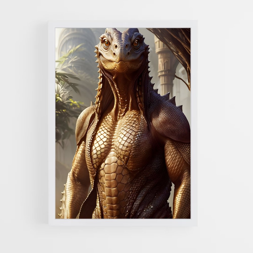 ap-reptilian alien-4 cadre Blanc