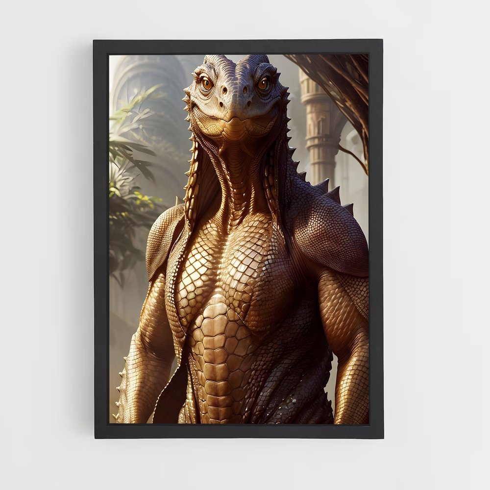 ap-reptilian alien-4 cadre Noir