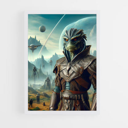 ap-reptilian alien-6 cadre Blanc