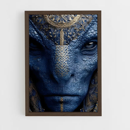 ap-reptilian alien-7 cadre Bois foncé